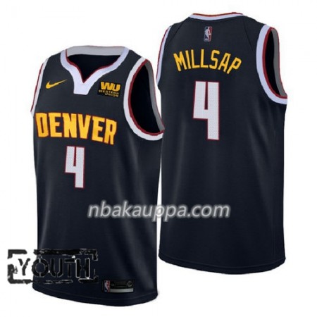 Denver Nuggets Paul Millsap 4 2018-2019 Nike Navy Pelipaidat Swingman - Lasten
